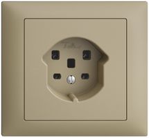 EB-Steckdose EDIZIOdue T25 16A sand, Schraubklemmen