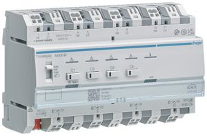 REG-Dimmaktor KNX Hager TYAS664AN, 4-fach, max. 1200W, 230V