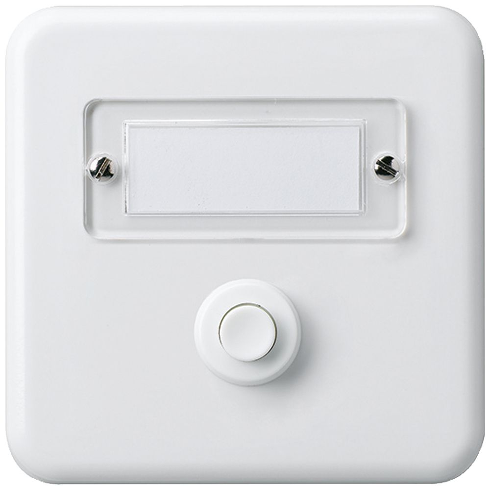 UP-Sonnerietaster basico weiss mit Namensschild