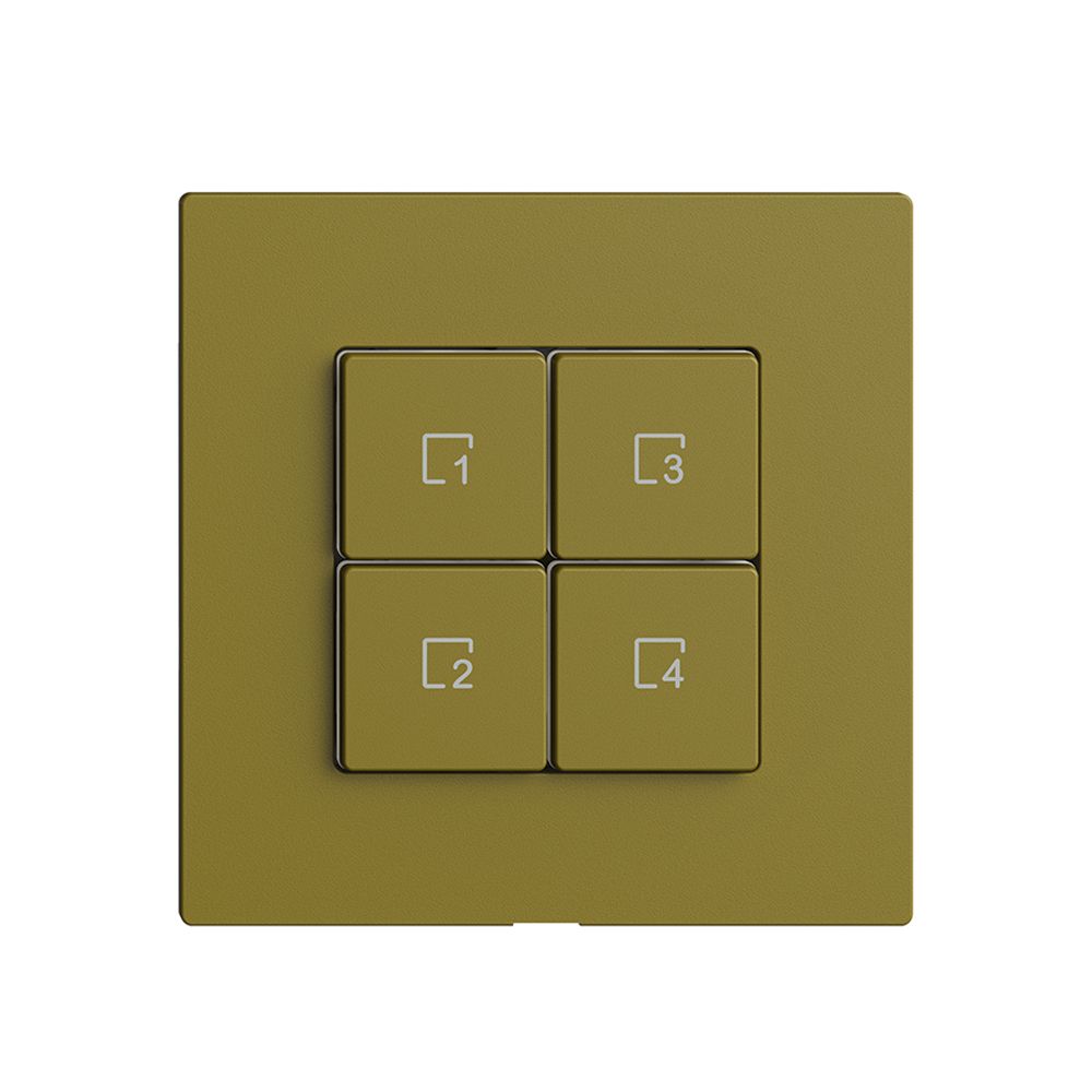 Comando per pulsante scena 4 scene/4T Edue Wiser olive