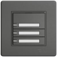 UP-KNX-Taster RGB EDIZIO.liv SNAPFIX® Temperaturfüh.RGB-LED Pap.3×T 1-Tbed.dgu