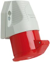 AP-Wandsteckdose CEEtyp 5L 16A IP44, 6h, Kontakte vernickelt SL