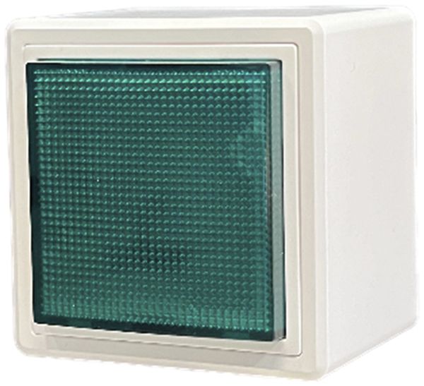 Lampe flash AP Hugentobler 016LA 12V AC/DC IP21 Xe 5J vert