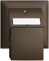 Kit de montage ENC EDIZIOdue, avec capot de sortie droite, pour 2×RJ45, coffee