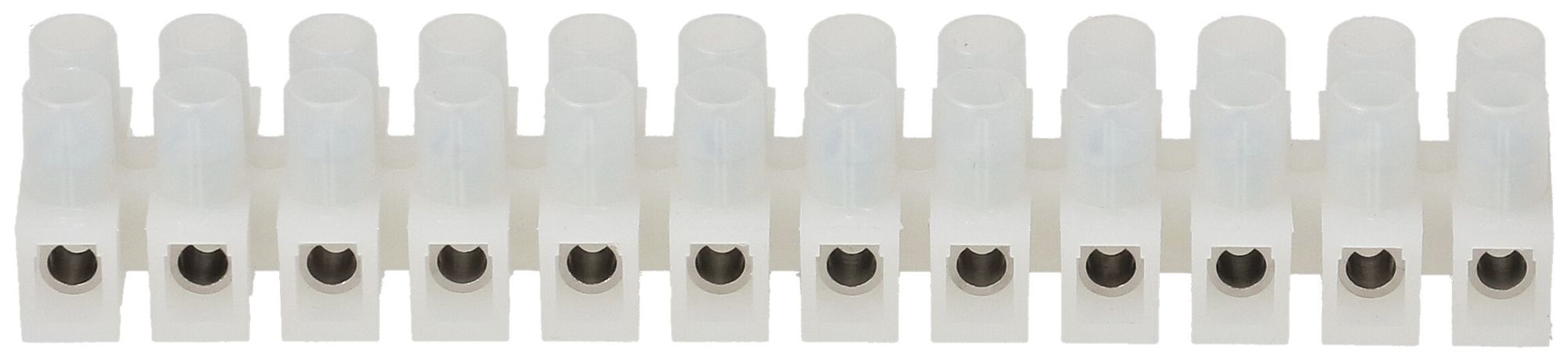 Barrette de bornes Adels-Contact 12P 0.5…4mm² 24A 450V blanc