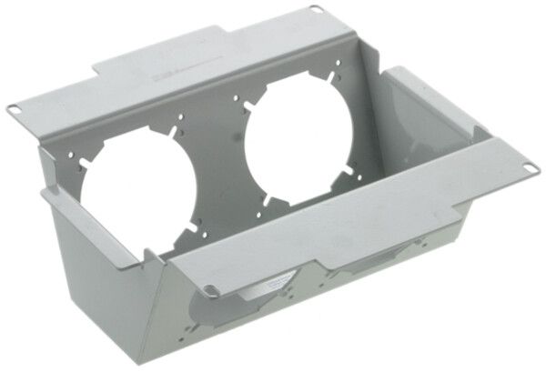 Einbausatz zu WAK 200×200mm lichtgrau leer, Bodenhöhe 95…140mm