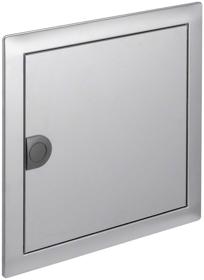 Cadre avec porte Hager volta 1-rangée 348×356×9mm IP30 acier affiné