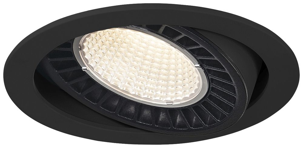Downlight LED SLV SUPROS 36W 3380lm 3000K 60° Ø165×110mm noir