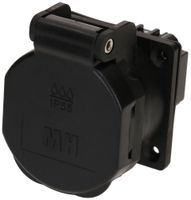 EB-Steckdose MH BUILD 1×Typ 23 16A 230V 50×61.5×66.7mm IP55 schwarz