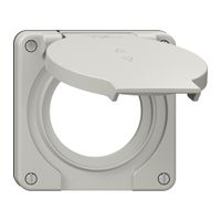 Deckel mit Klappdeckel NEVO Ø53mm für Storenschalter 2T lgu (Dicht.sz)