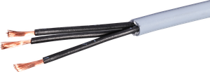 Câble de commande LiYY 3×1.5mm² numéroté gris