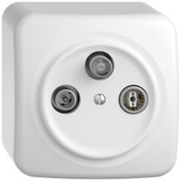 AP-Antennendose TV-R-SAT STANDARDdue SNAPFIX® DB52 Stichdose ws