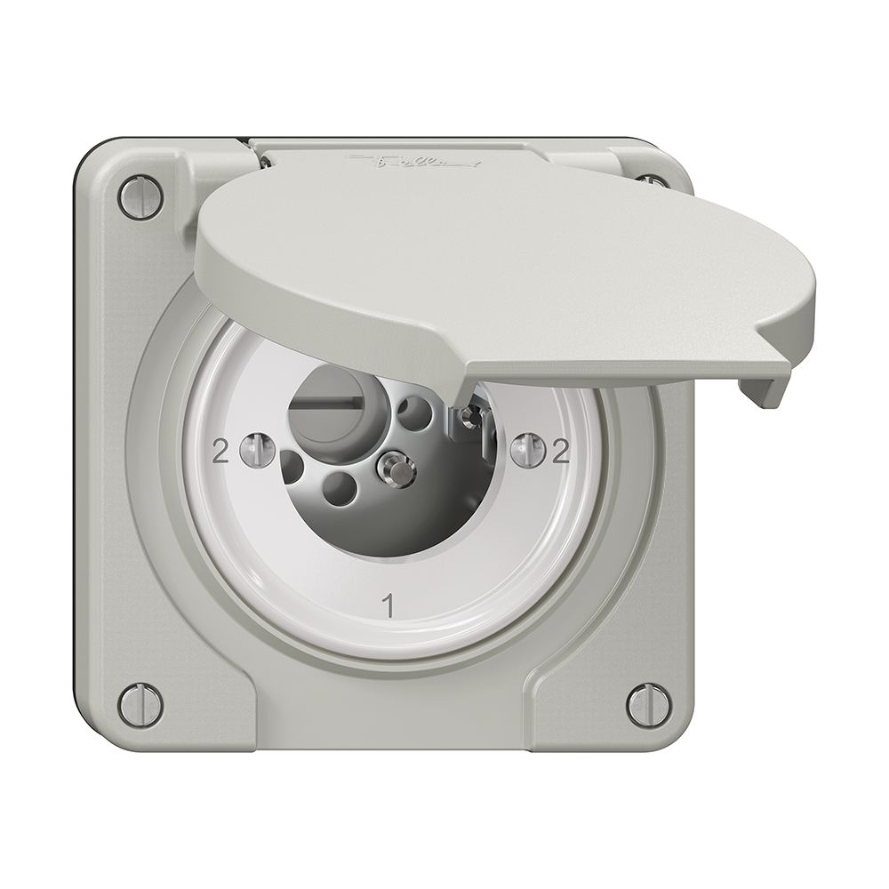 Interrupteur rotatif NEVO N.CO 3/2L, sans cylindre, KS, 2-1-2-1, gris clair