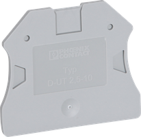 Couvercle Phoenix Contact L=47.7mm, l=2.2mm h=48.4mm, gris