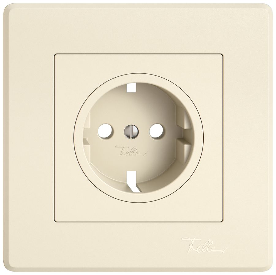 Kit di copertura EDIZIO.liv per SCHUKO 96×96mm crema