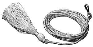 Cordon de tirage 175cm blanc