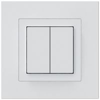 Poussoir KNX ENC Hager BA kallysto.pro C double 94×94mm blanc