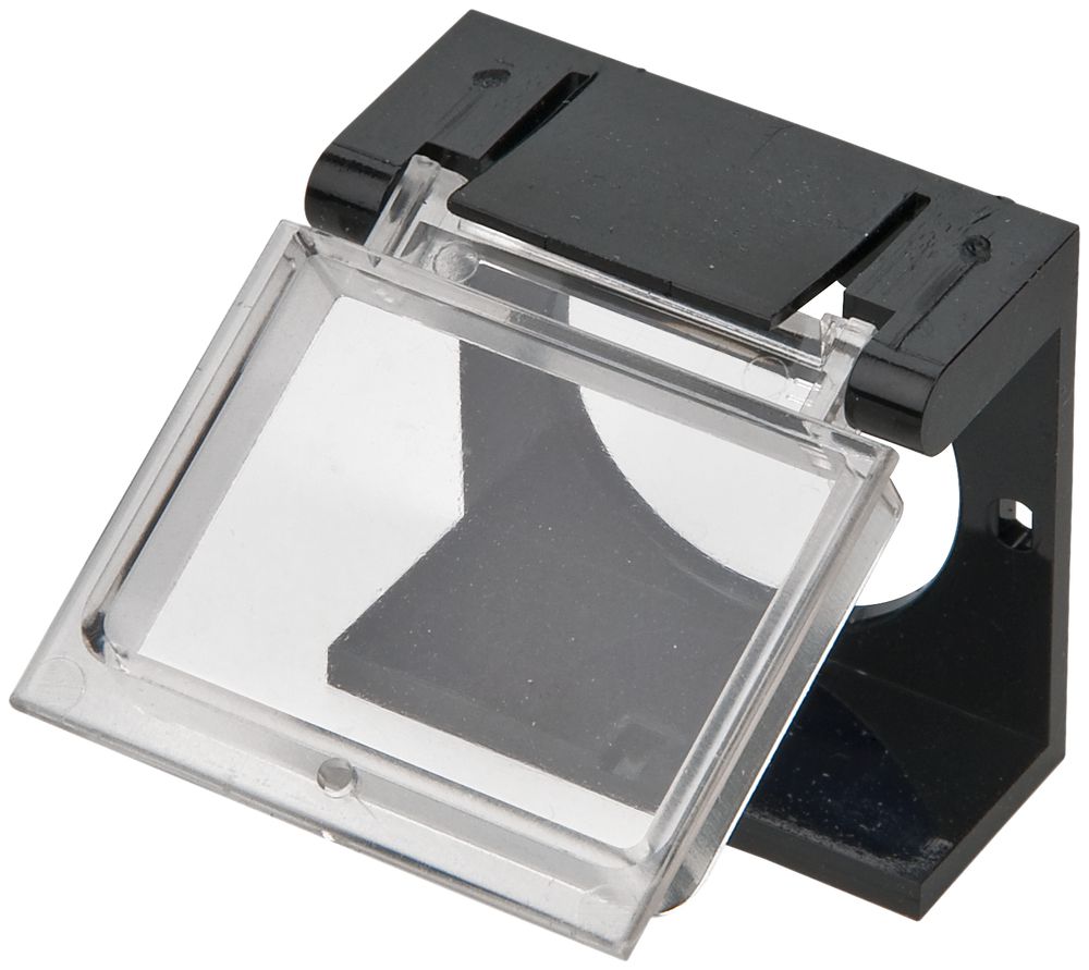 Schutzklappe EAO01 schwarz für 18×24mm