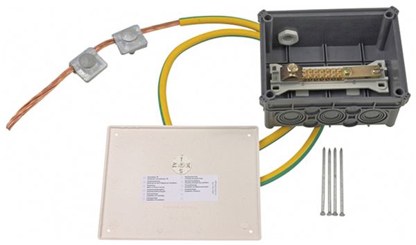 Potentialausgleichskasten Flury FE 80, mit FE-Anschluss