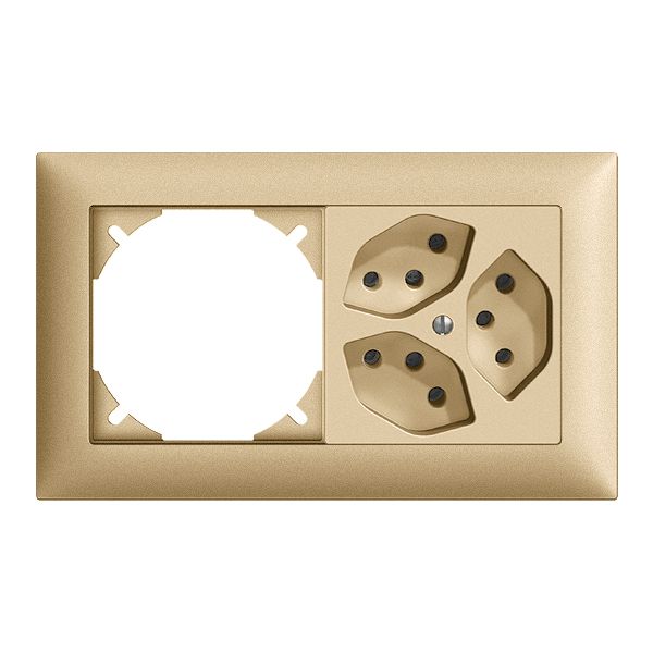 UP-Kombination leer+3×T13 horiz. EDIZIOdue sand