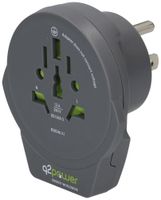 Übergangsstecker MH q2power WORLD to USA 1×USB