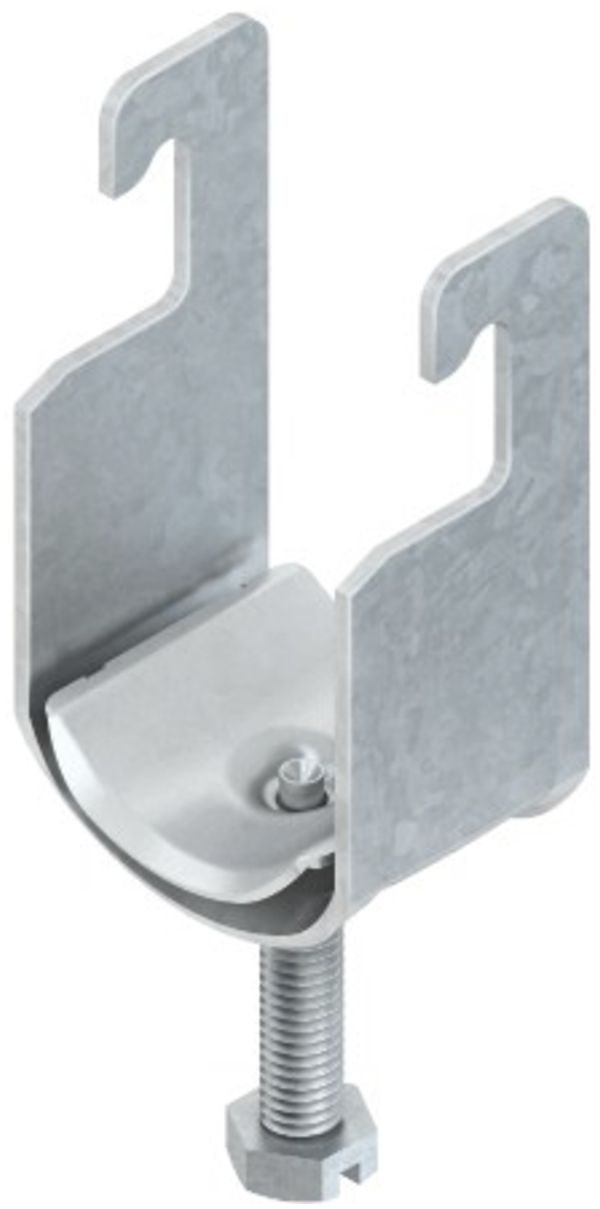 Bride de fixation universelle Niedax, pour 1 câble, Ø 10…14 mm, zingué au feu