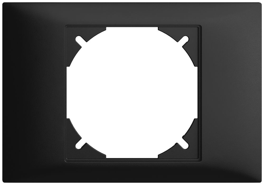 Abdeckrahmen I EDIZIOdue colore BKE schwarz