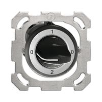 UP-Drehschalter FH 2/1P schwarz mit Drehgriff