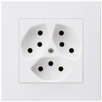 UP-Steckdose kallysto.pro 3×T13 weiss