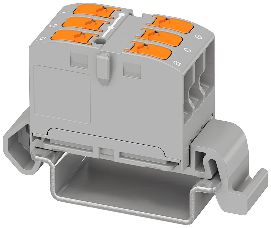 Bloc répartiteur PX PTVFIX 6X2,5-NS35A GY