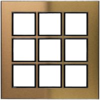 Telaio di copertura ATO 3×3 modulo, gold brass