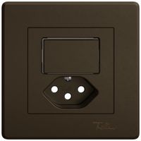 Kit di montaggio INC EDIZIO.liv SNAPFIX® p.combi.T13 c.1 tasto c.lente lat.ma