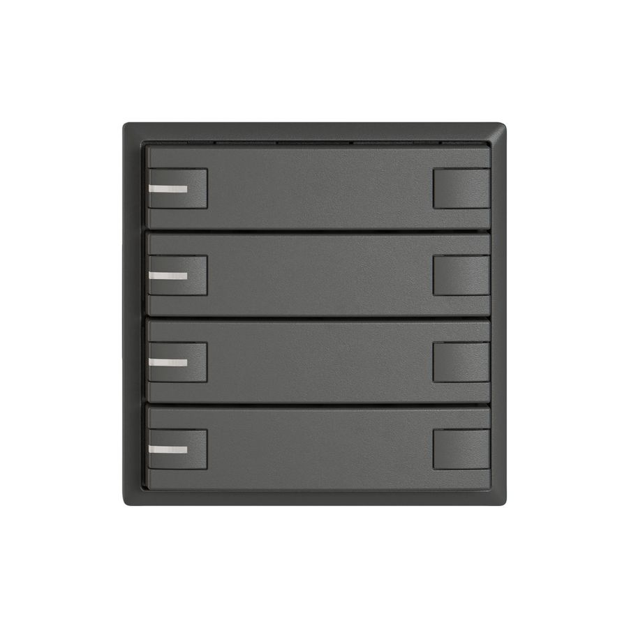 Poussoir universel EDIZIO.liv UNI SNAPFIX® a.LED RGB 8× comm.1T grf