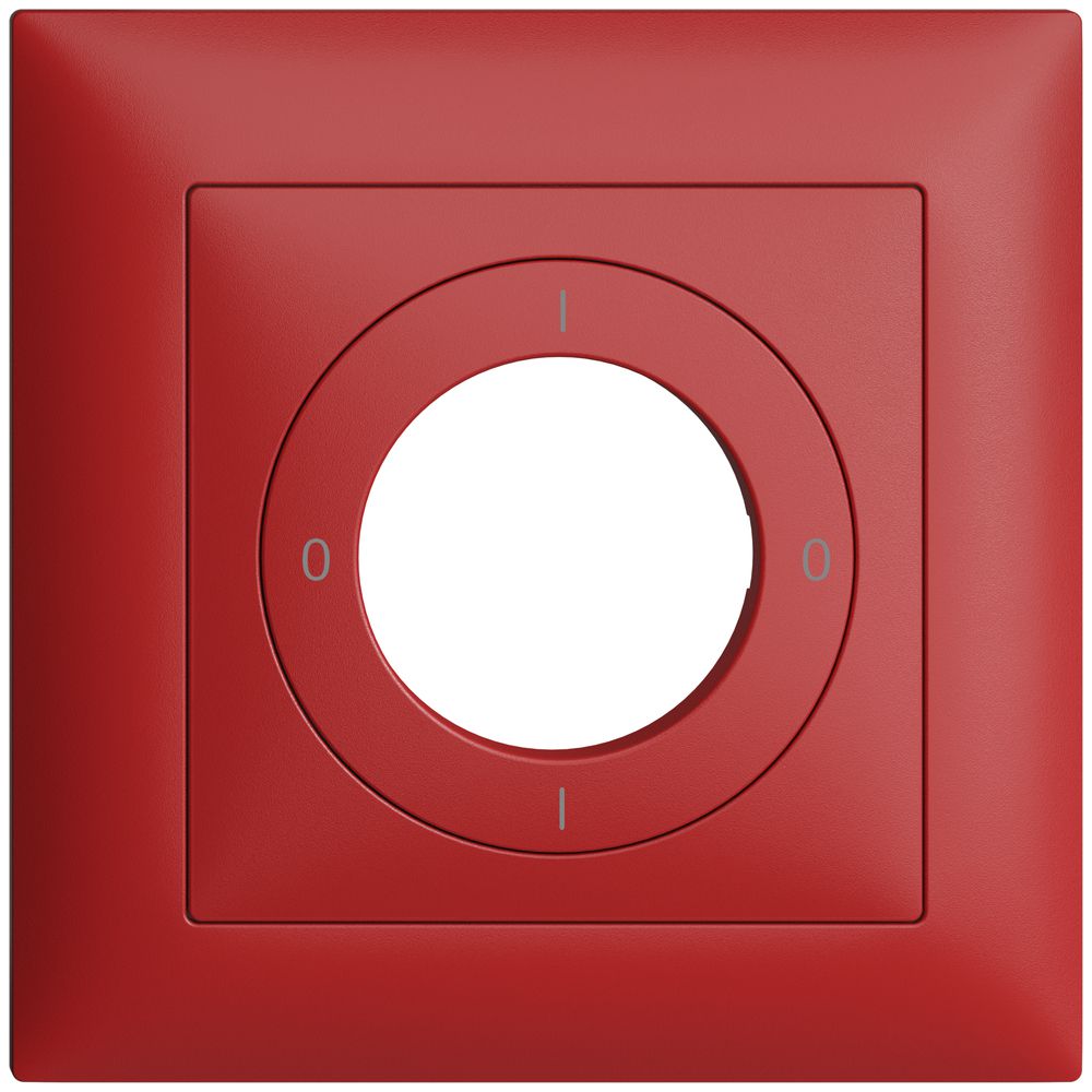 Kit frontale EDIZIOdue 0-1-0-1 88×88mm berry per interruttore a chiave