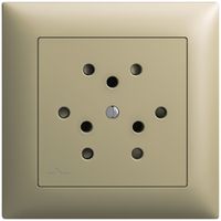 Kit frontal EDIZIOdue sand 88×88mm 3×T12/1 avec shutter