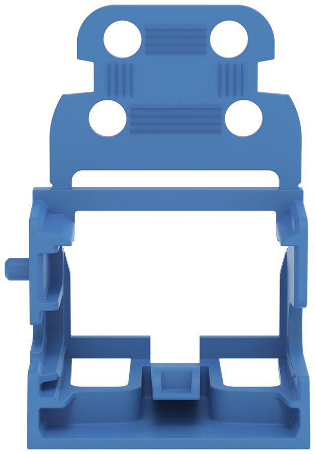 Adaptateur de fixation WAGO a.décharge de traction p.10×4mm² latérale bl