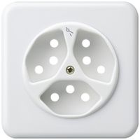 UP-Frontset basico 3×Typ 13/1 weiss 86×86mm