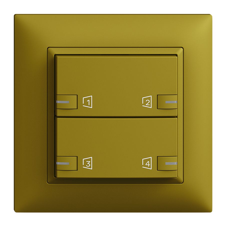 Kit de montage ENC EDIZIOdue zeptrionAIR, WLAN, LED-RGB, 2×touche, 2×commande ov