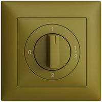 Frontset EDIZIOdue 0-1-1+2-2 88×88mm olive für Drehschalter
