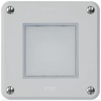 Luminaire LED ENC robusto A IP55 gris LED bleu