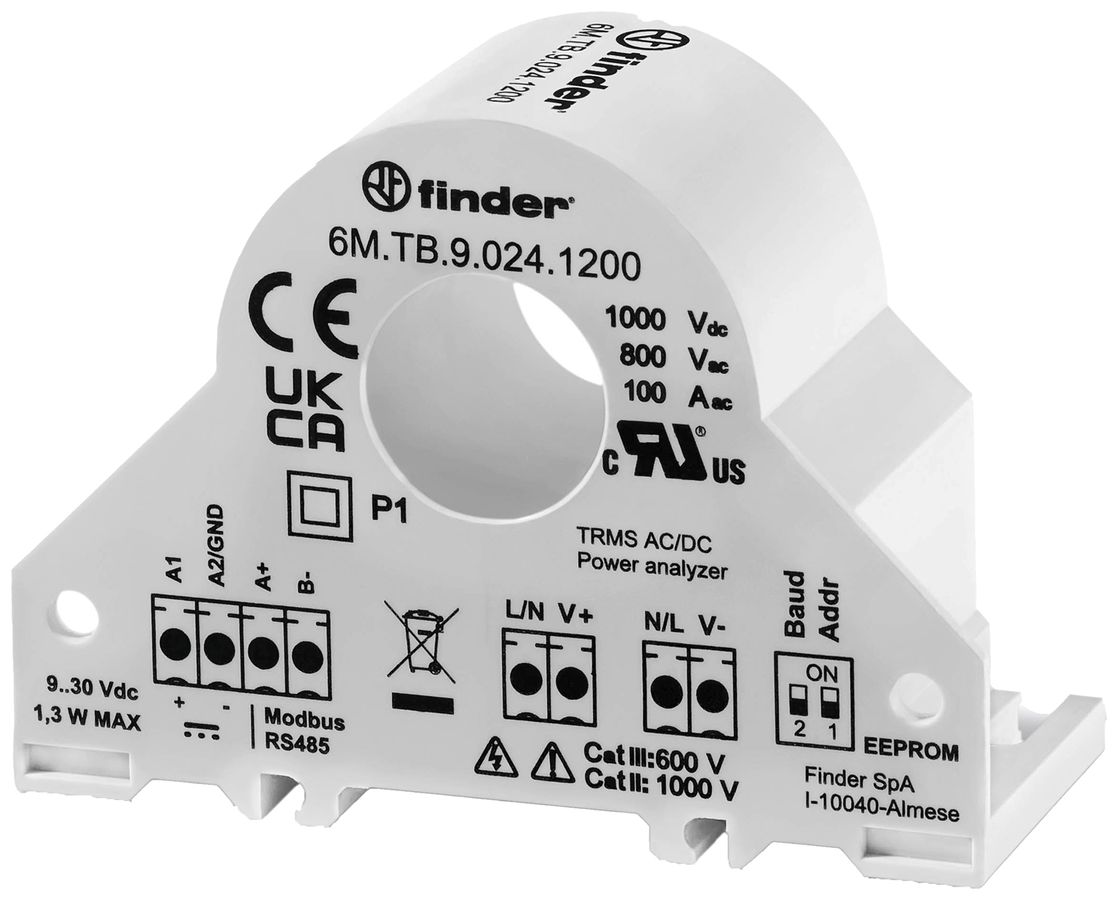 Messwandler FINDER 6M.TB 0.5A 180A 400Hz Hutschiene TH35