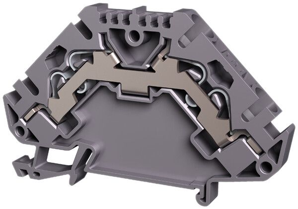 Morsetto di passaggio componibile WZ 0.5…4mm² 32A 800V push-in 2×2 DIN 35mm ro