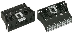 Stecker WAGO 5L 0.5…4mm² rot Codierung P 25A 400V Snap-In