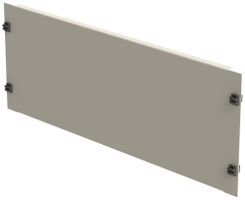 Blindplatte 19" Schnellverschluss 4HE Stahl grau