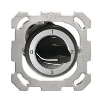 UP-Drehschalter FH 5/1L schwarz mit Drehgriff