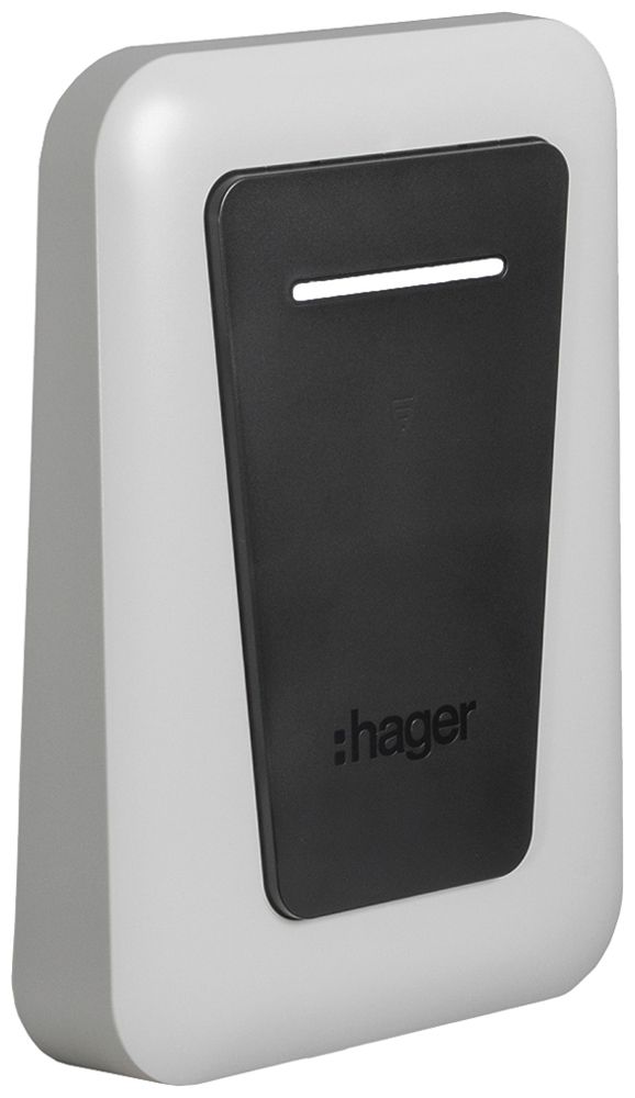 Abdeckhaube Hager für Ladestation mit Ladekabel weiss