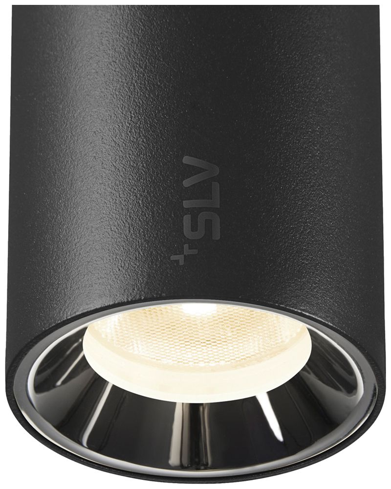 LED-Pendelleuchte SLV NUMINOS XS 48V AD 8.7W 730lm 940 DALI Ø50 schwarz/Silber