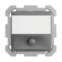 UP-Taster mit Namensschild EDIZIOdue dunkelgrau