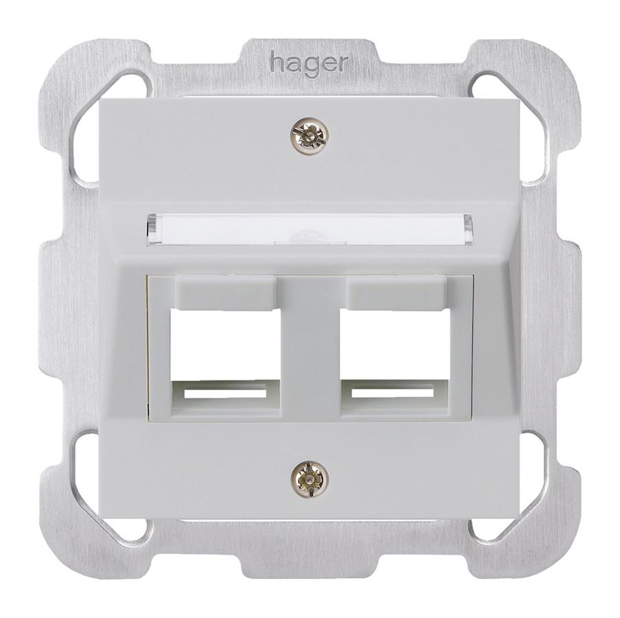 UP-Montageset kallysto 2×Keystone hellgrau mit Befestigungsplatte