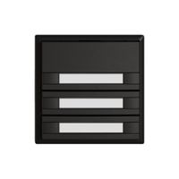 Pulsante KNX RGB EDIZIO.liv SNAPFIX® sensore temp.s.LED targ.6× com.1T ne